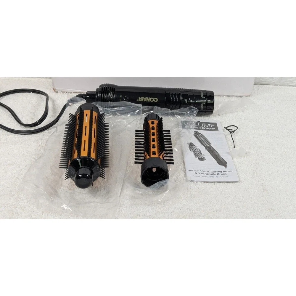 Conair - 2-in-1 Hot Air Curling Combo - Includes 1.5